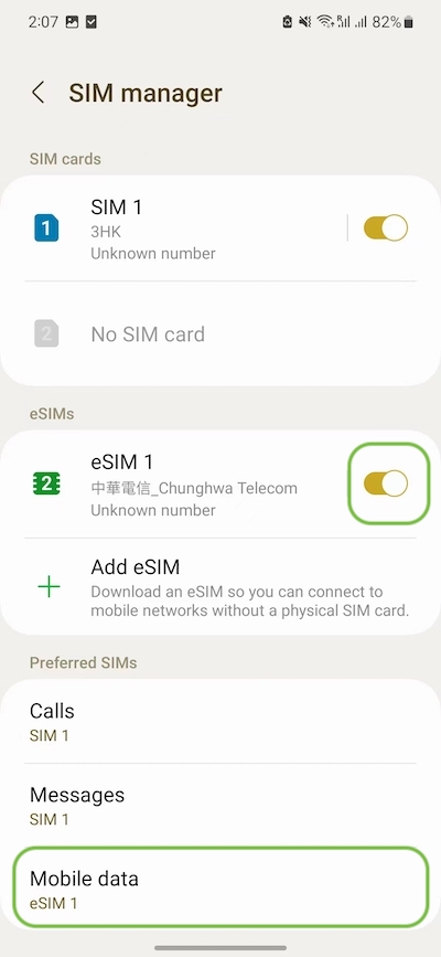 eSIM User Manual